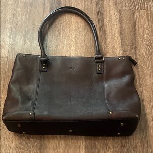 Solo Leather laptop tote